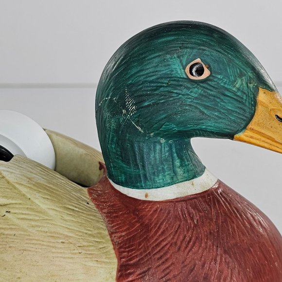 Vintage Mallard Duck Ceramic Tape Dispenser *Repaired* - Picture 10 of 10